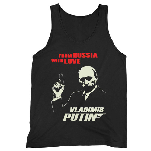 Putin Russia James Bond Tank Top