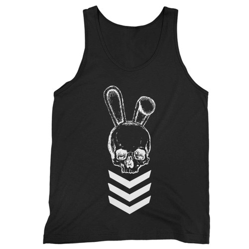Rabbit Ears Skull Sergeant Stripes Die Bunny Tank Top