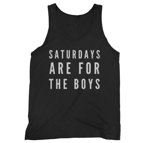 Saturdays Are For The Boys Daddy And Me Tank Top