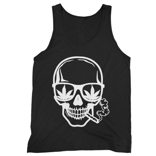 Skull Smoking Joint Tank Top