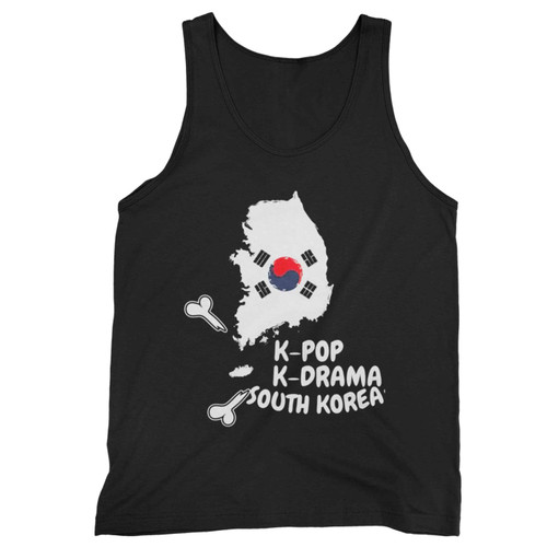 South Korea Korean K Pop K Drama Kimchi Flag Tank Top