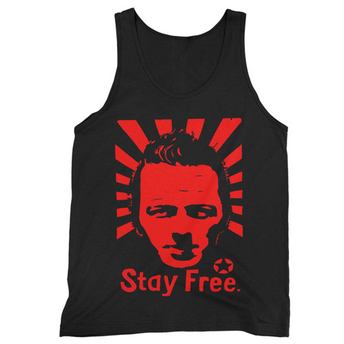 Stay Free Strummer The Clash Tank Top