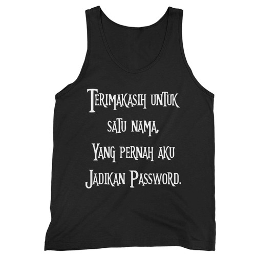 Terimakasih Untuk Satu Nama Tank Top