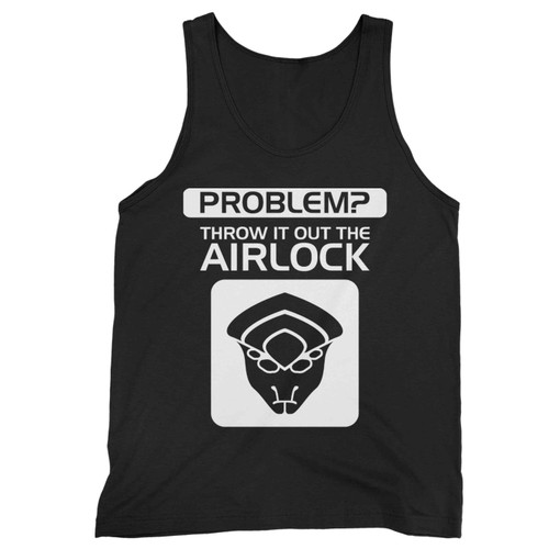 Throw It Out The Airlock In White Tank Top
