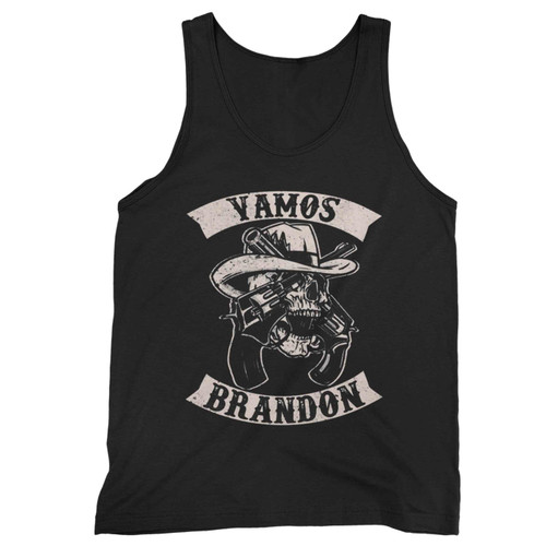 Vamos Brandon Spanish Funny Lets Go Brandon American Biker Tank Top
