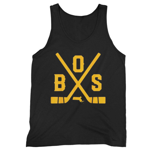 Vintage Boston Ice Hockey Sticks State Tank Top