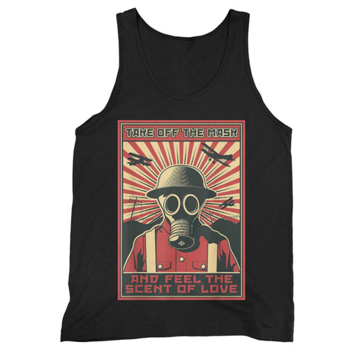 Vintage Gas Mask Soldier Wwii Apocalypse Gas Mask Tank Top