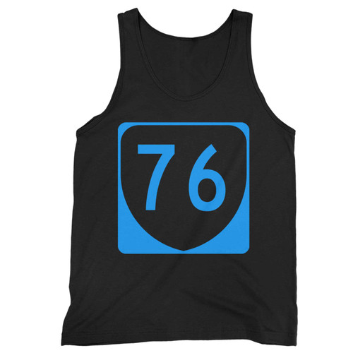 Virginia State Route Va 76 Blue Tank Top Virginia State Route Va 76 Blue Tank Top