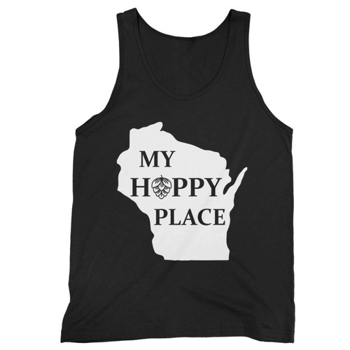 Wisconsin Craft Beer My Hoppy Place Tank Top