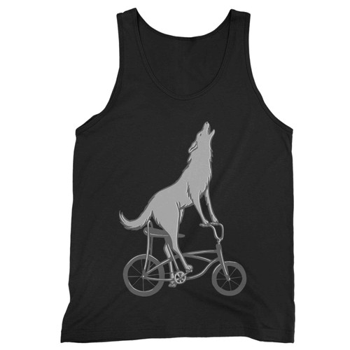 Wolf On Bike Tank Top