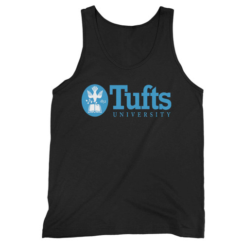 Womens Tufts University Seal Blue Logo Tank Top