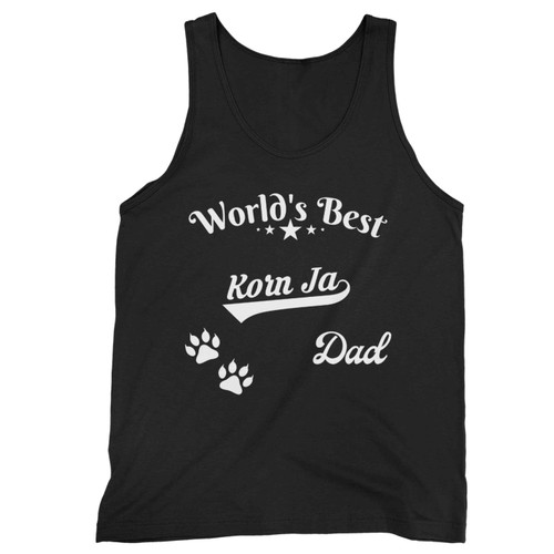 Worlds Best Korn Ja Dad Ever Cat Breed Feline Pet Tank Top