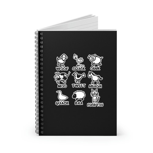 Bad Kitty Fu Funny Spiral Notebook