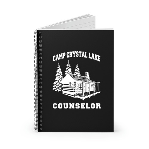 Camp Crystal Lake Counselor Art Love Logo Spiral Notebook