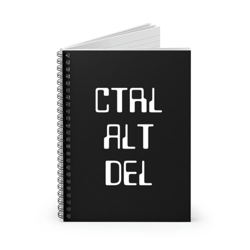 Ctrl Alt Del Computer Spiral Notebook