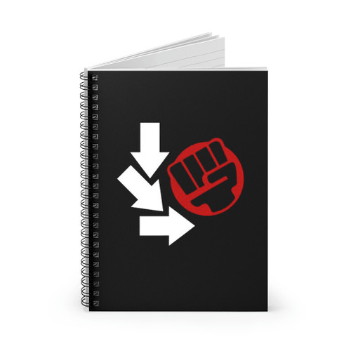 Fighting Game Punch Spiral Notebook