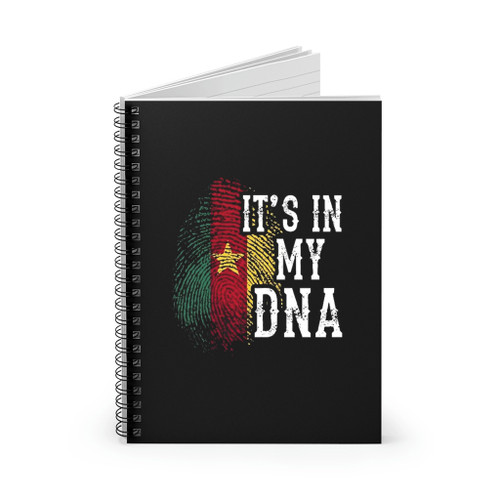 It Is In My Dna Patriotic Cameroon Flag Spiral Notebook
