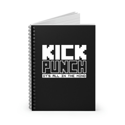 Kick Punch It Is All In The Mind Parappa Rappa Spiral Notebook
