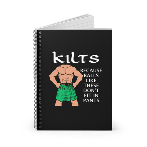Kilts Funny Spiral Notebook