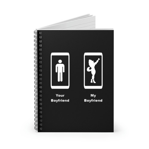 My Boyfriend Your Boyfriend Furry Spiral Notebook