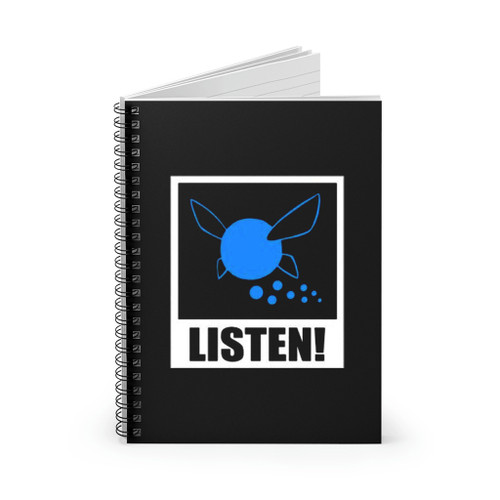 Navi Listen Zelda Inspired Ocarina Of Time Spiral Notebook