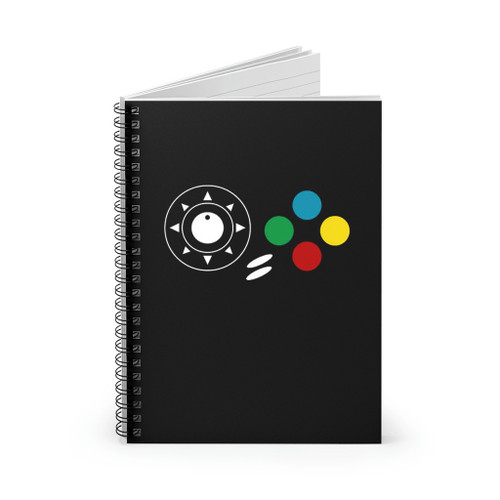 Neo Geo Controller Buttons Spiral Notebook