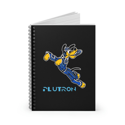 Plutron Pluto At Tron Spiral Notebook