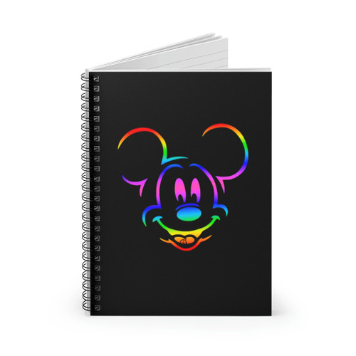 Rainbow Mickey Spiral Notebook