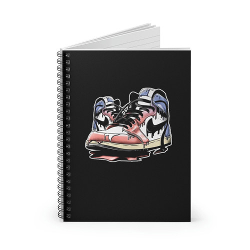 Shoe Dripping Spiral Notebook