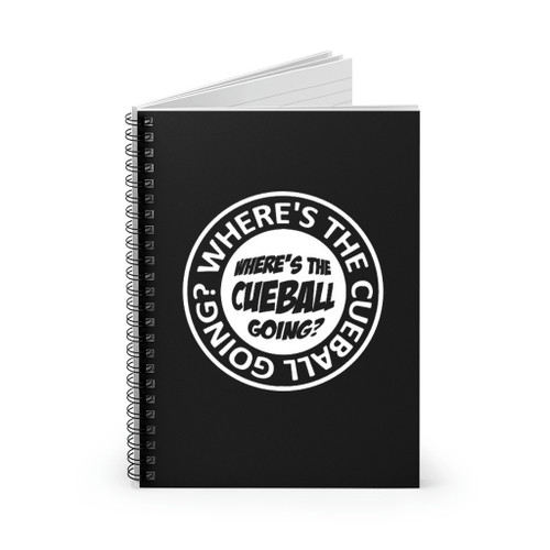 Snooker Pool Billiards Where Is The Cue Ball Going Spiral Notebook