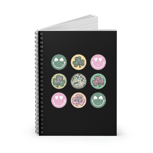 St Paddy Is Decorations St Patrick Is Day Heart Spiral Notebook