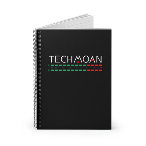 Techmoan Digital Vu Meter Logo Spiral Notebook