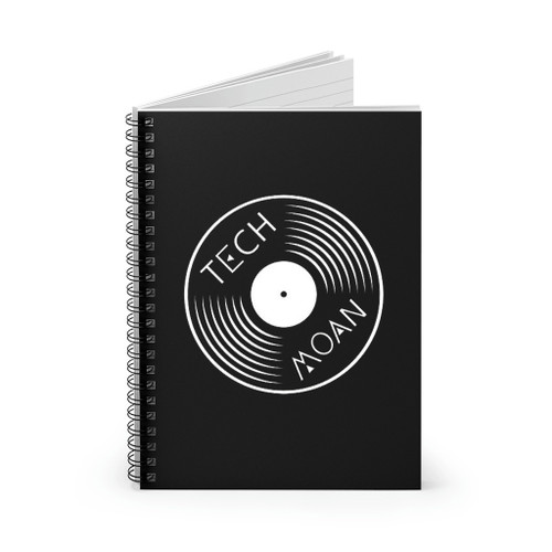 Techmoan Vinyl Lp Logo Spiral Notebook