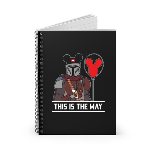 This Is The Way Disney Star Wars Ballon Spiral Notebook