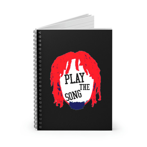 Tyrese Maxey Red Hair Philadelphia 76Ers Sixers Silhouette Play The Song Spiral Notebook