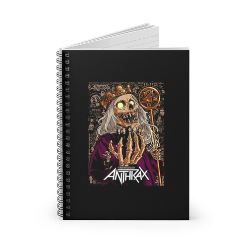 Anthrax Glow In The Dark 40Th King Spiral Notebook