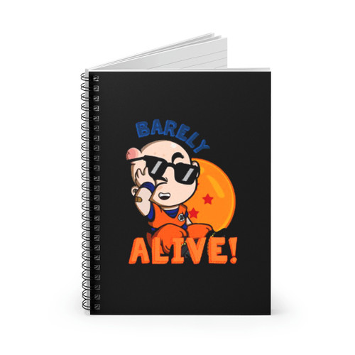 Barely Alive Krillin Anime Dragon Ball Spiral Notebook
