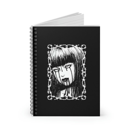 Bloody Tears Horror Manga Spiral Notebook
