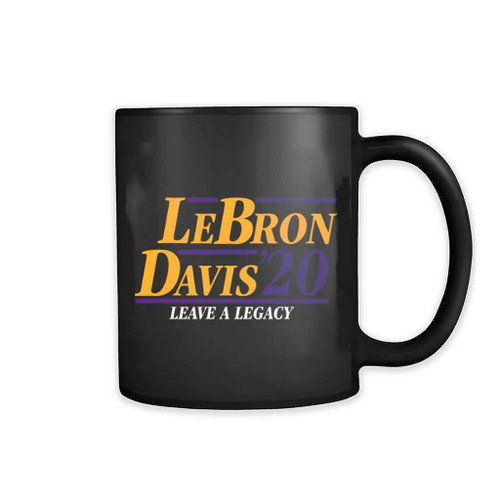 James Lebron Anthony Davis 2020 Lakers Baseball Lakers 11oz Mug
