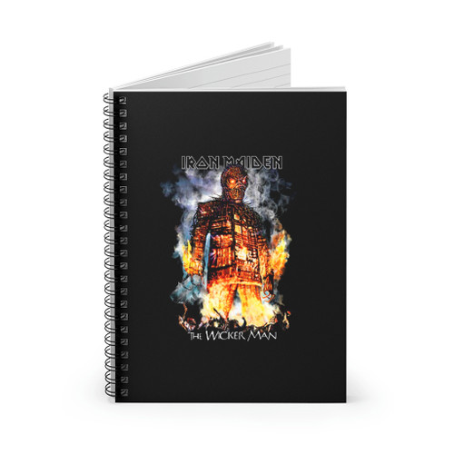 Iron Maiden The Wicker Man  Spiral Notebook