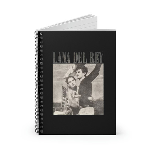 Lana Del Rey And Bf Vintage Spiral Notebook