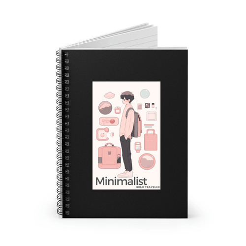 Minimalist Camper Minimalist Solo Travel Spiral Notebook