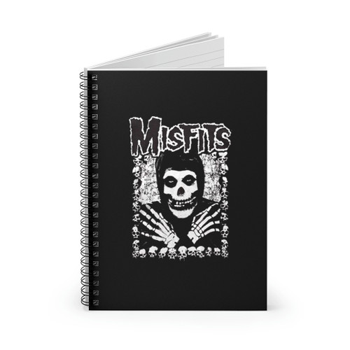Misfits I Want Your Skulls Art Love Logo Spiral Notebook