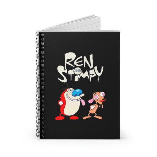 Ren And Stimpy Art Love Logo Spiral Notebook