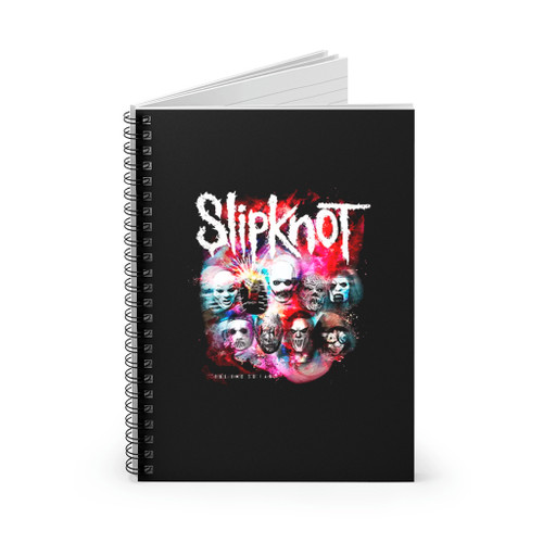 Slipknot The End So Far Masks Spiral Notebook