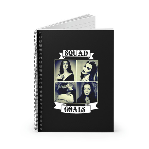 Squad Goals Vampira Morticia Adams Lily Munster Bride Of Frankenstein Gothic Spiral Notebook Squad Goals Vampira Morticia Adams Lily Munster Bride Of Frankenstein Gothic Spiral Notebook