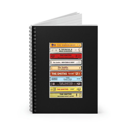 The Smiths Albums Cassette Retro Spiral Notebook The Smiths Albums Cassette Retro Spiral Notebook
