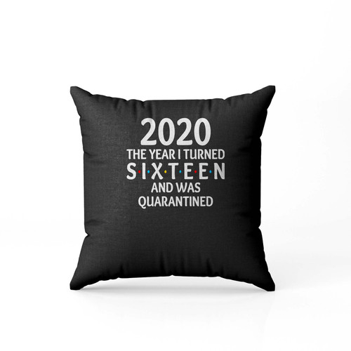 2020 The Year I Turned 16 And Was Quarantined Birthday Pillow Case Cover