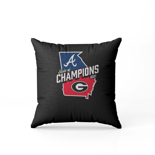 2021 Champions Uga Bulldogs Braves Pillow Case Cover