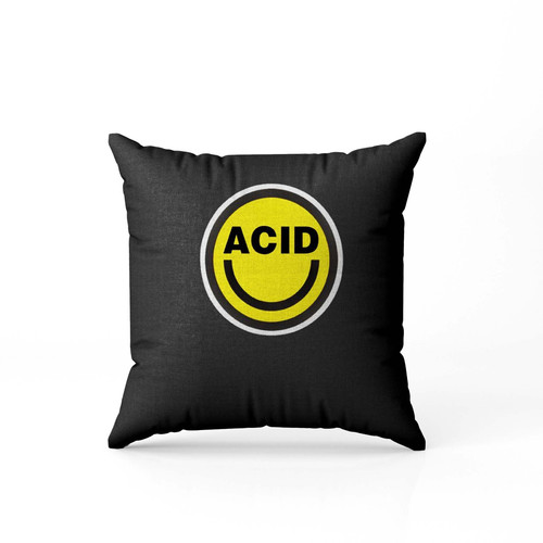 Acid Lsd Mdma Smiley Face Pillow Case Cover